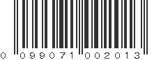 UPC 099071002013