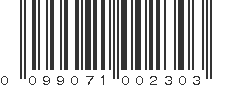 UPC 099071002303