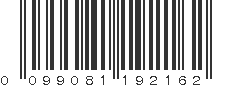 UPC 099081192162