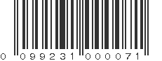 UPC 099231000071