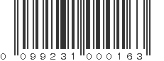 UPC 099231000163