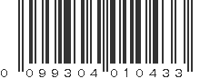 UPC 099304010433