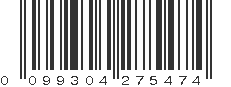 UPC 099304275474