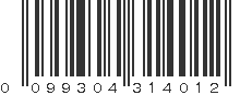 UPC 099304314012