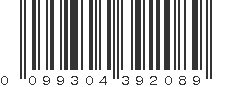 UPC 099304392089