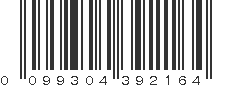 UPC 099304392164