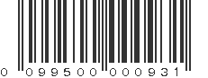 UPC 099500000931