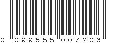 UPC 099555007206