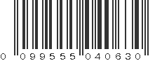 UPC 099555040630