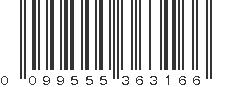 UPC 099555363166