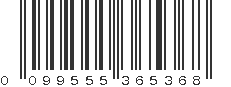 UPC 099555365368