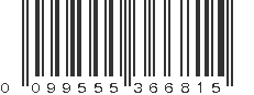 UPC 099555366815