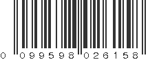 UPC 099598026158