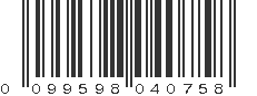 UPC 099598040758