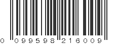 UPC 099598216009