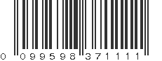 UPC 099598371111