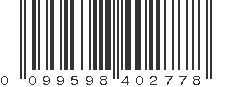 UPC 099598402778