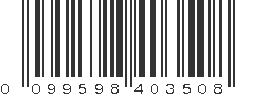 UPC 099598403508