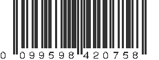 UPC 099598420758