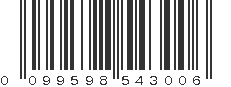 UPC 099598543006