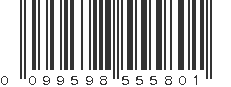 UPC 099598555801