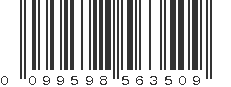 UPC 099598563509