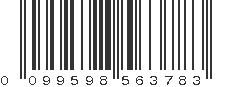 UPC 099598563783