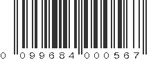 UPC 099684000567