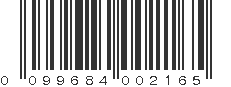 UPC 099684002165