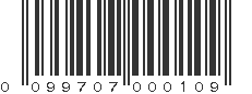 UPC 099707000109