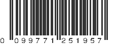 UPC 099771251957