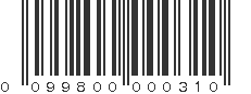 UPC 099800000310