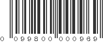 UPC 099800000969