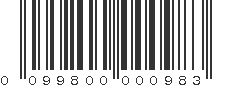 UPC 099800000983