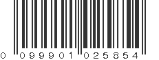 UPC 099901025854