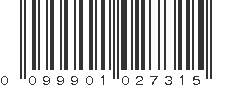 UPC 099901027315