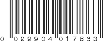 UPC 099904017863