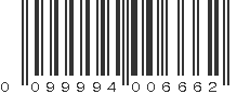 UPC 099994006662