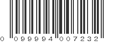 UPC 099994007232