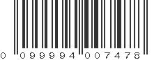 UPC 099994007478