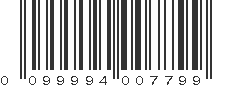 UPC 099994007799