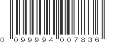 UPC 099994007836