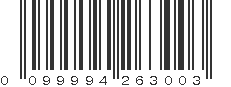 UPC 099994263003