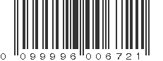 UPC 099996006721
