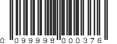 UPC 099998000376