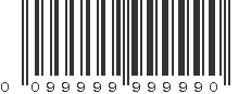 UPC 099999999990