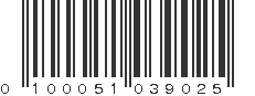 UPC 100051039025