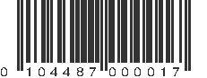 UPC 104487000017