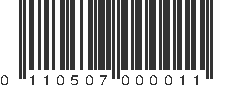 UPC 110507000011