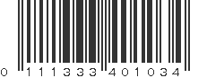 UPC 111333401034